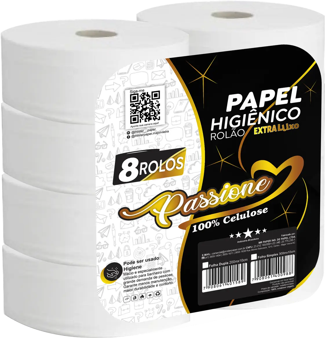 Passione Papel Higiênico 300 m, rolão