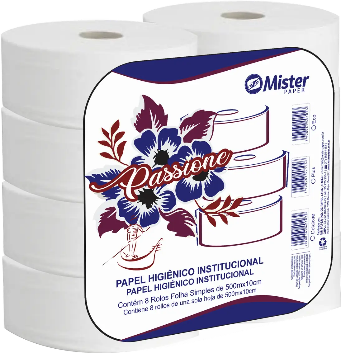 Passione Papel Higiênico 500 m, rolão