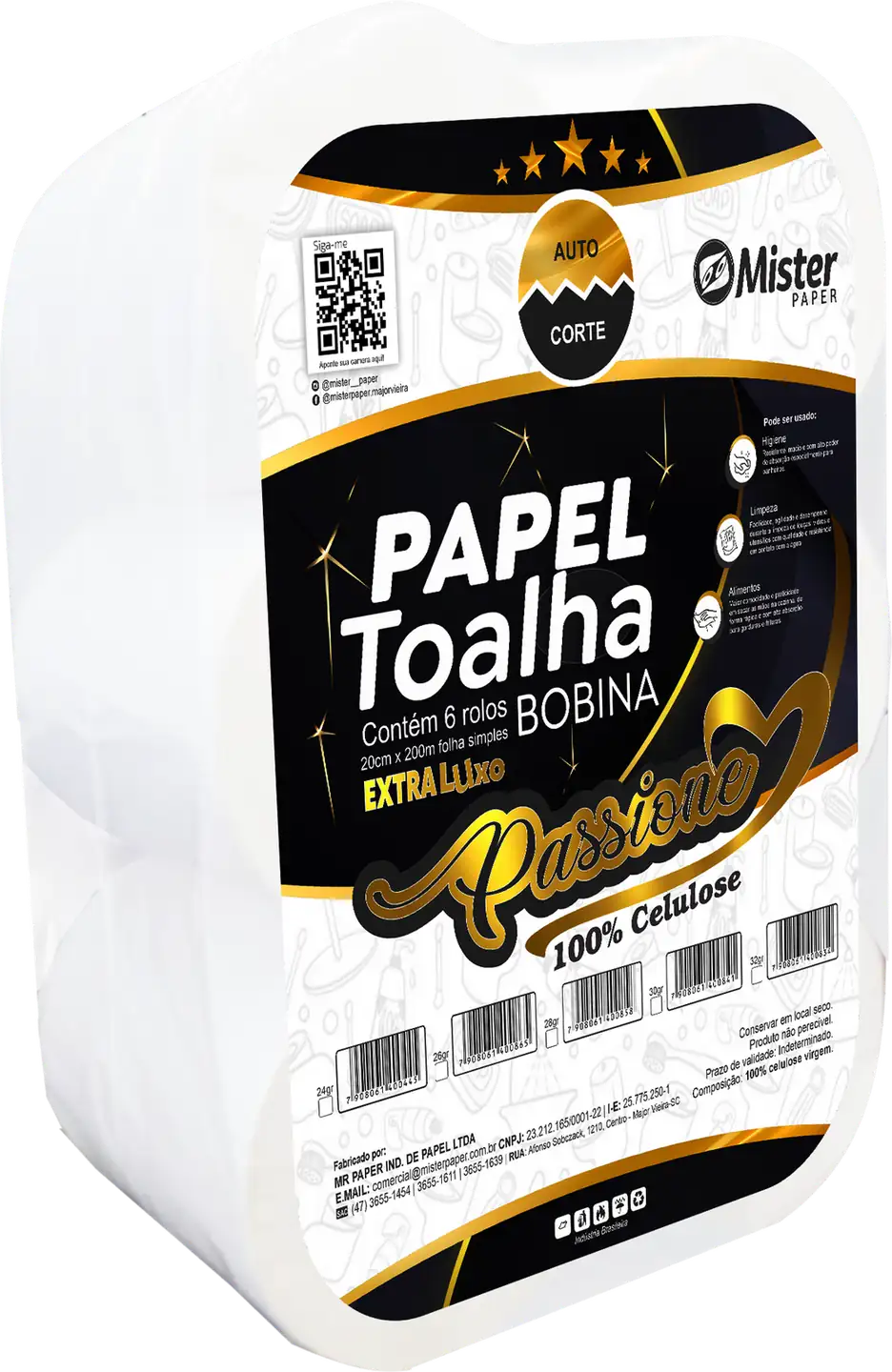 Passione Toalha Bobina AutoCorte 200 m